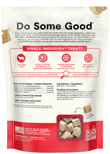 Open Farm - Freeze Dried Raw Single Ingredient Beef Liver Treat (For Dogs)