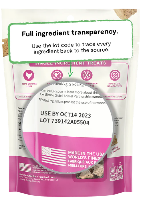 Open Farm - Freeze Dried Raw Single Ingredient Chicken Liver Treat (For Dogs)