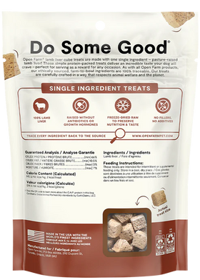 Open Farm - Freeze Dried Raw Single Ingredient Lamb Liver Treat (For Dogs)