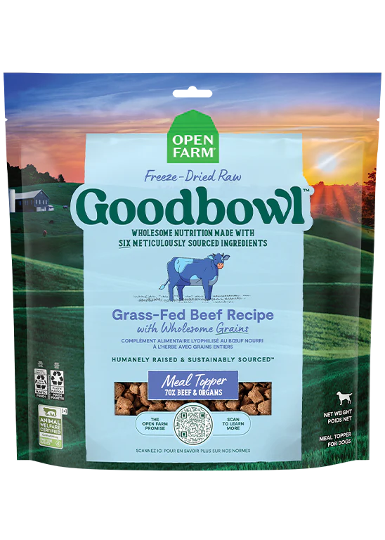 Open Farm - GoodBowl - Grass-Fed Beef Recipe Freeze Dried Raw Topper (For Dogs)