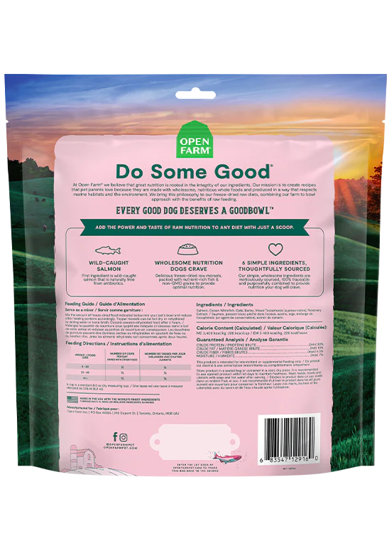 Open Farm - GoodBowl™ Wild-Caught Salmon Freeze Dried Raw Topper (For Dogs)