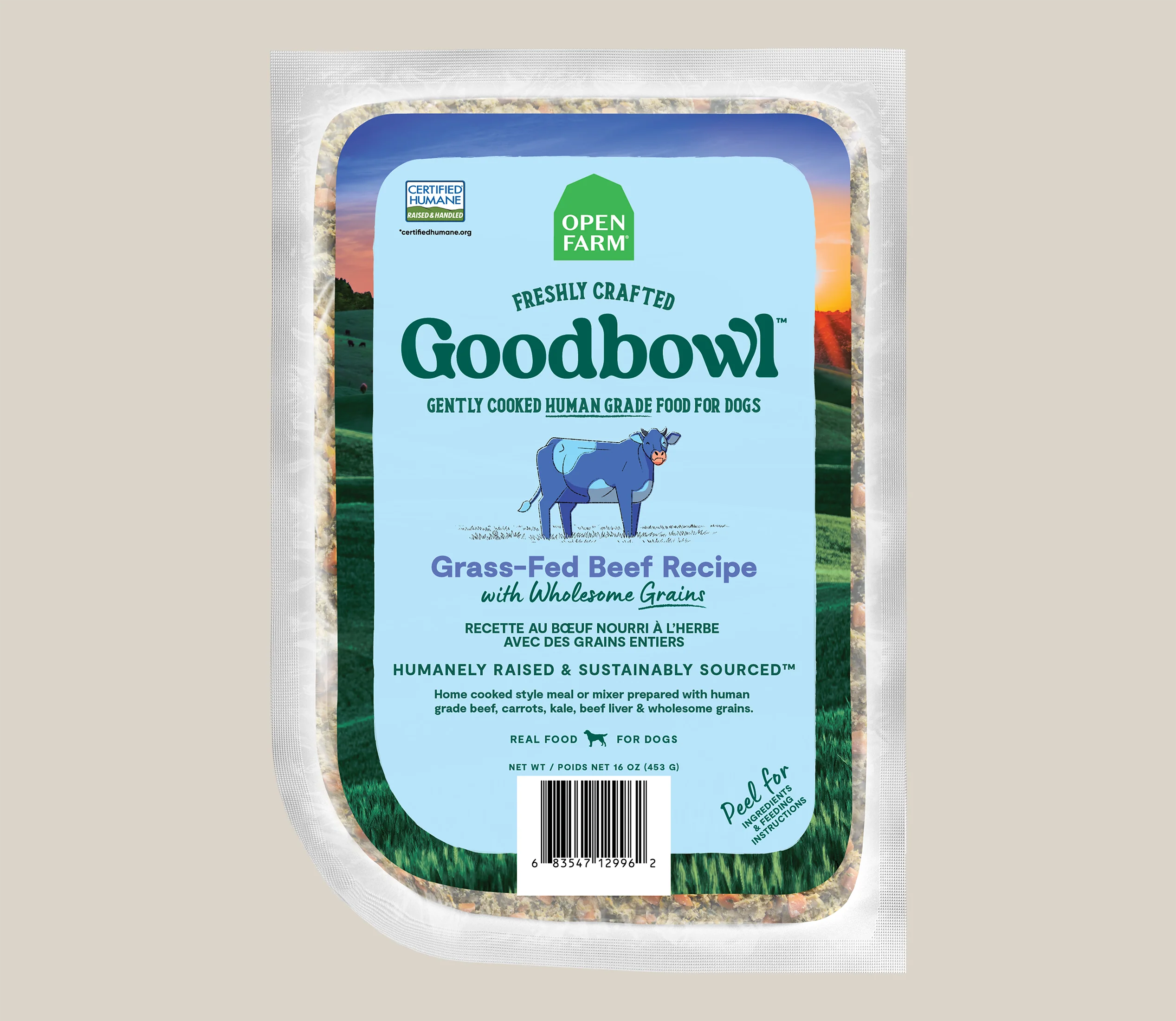 Open Farm - Goodbowl Harvest Beef Gently Cooked Dog Food - Frozen Product