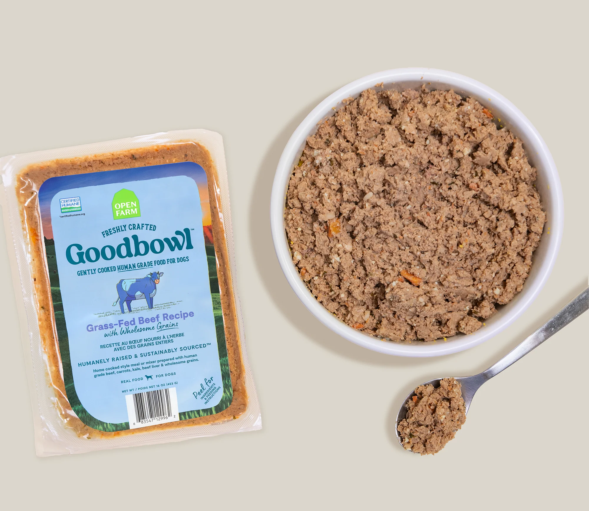 Open Farm - Goodbowl Harvest Beef Gently Cooked Dog Food - Frozen Product