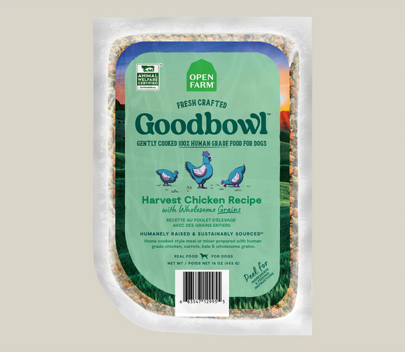 Open Farm - Goodbowl Harvest Chicken Gently Cooked Dog Food - Frozen Product