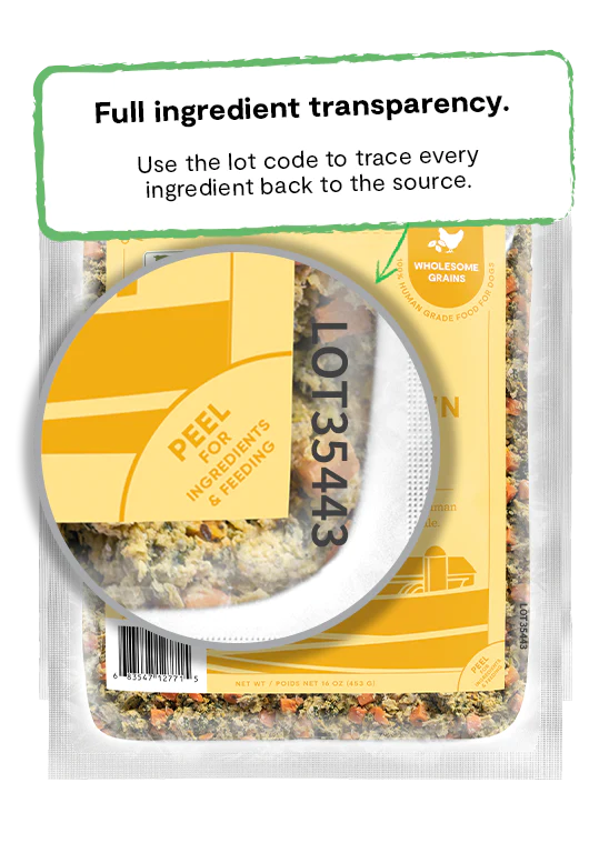 Open Farm - Harvest Chicken & Brown Rice Gently Cooked Recipe (For Dogs) - Frozen Product