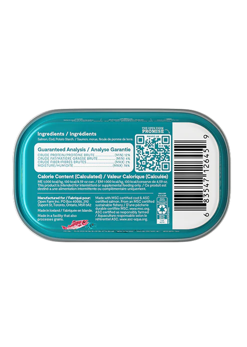 Open Farm - Salmon & Cod Topper (Wet Dog Food)