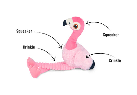 P.L.A.Y - Fetching Flock Collection - Flora the Flamingo (Dog Toys)