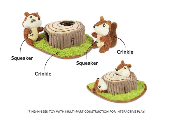 P.L.A.Y - Forest Friends -Chippy and Cheeks the Chipmunks (Dog Toys)