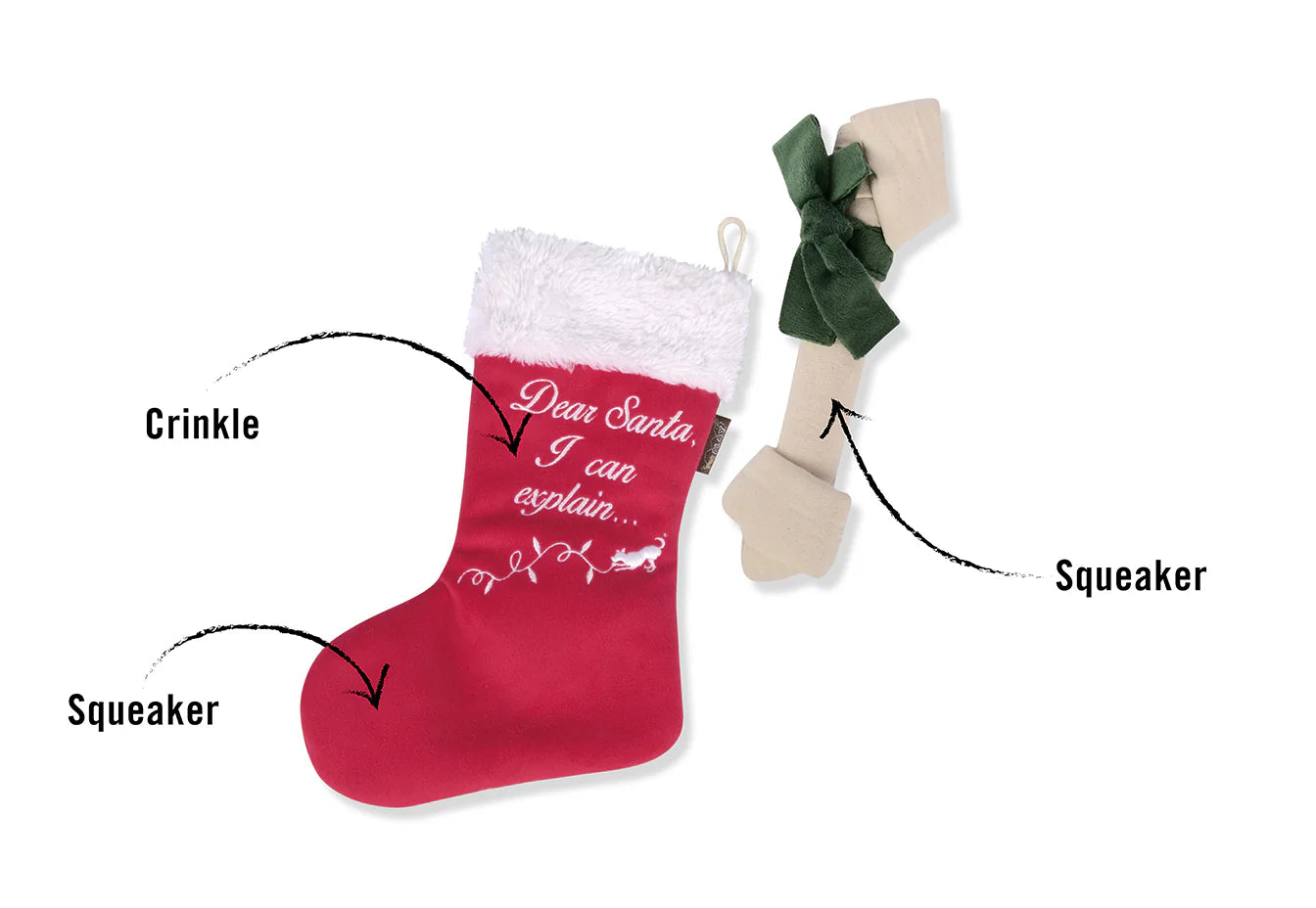 P.L.A.Y - Merry Woofmas Collection - Merry Woofmas Good Dog Stocking (Dog Toys)