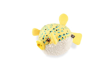P.L.A.Y Ocean Buddies Puffer Fish plush dog toy