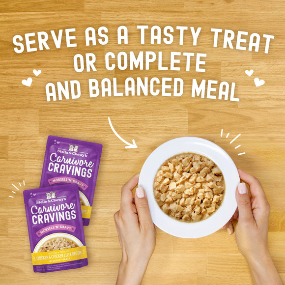 Stella & Chewy's Morsels'N'Gravy Chicken & Chicken Liver pouch