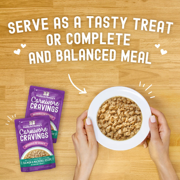 Stella & Chewy's Morsels'N'Gravy Salmon & Mackerel pouch
