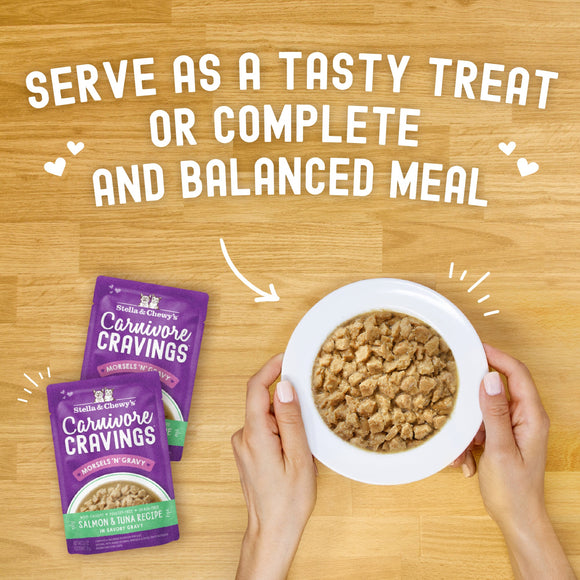 Stella & Chewy's Morsels'N'Gravy Salmon & Tuna pouch