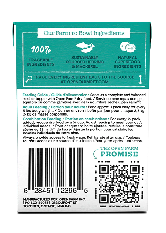 Open Farm - Herring & Mackerel Rustic Blend (Wet Cat Food)