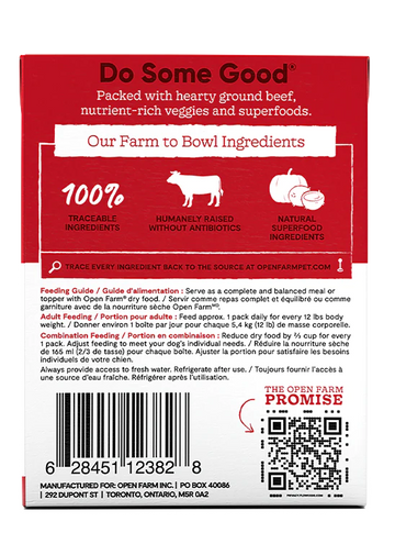 Open Farm - Grass Fed Beef Rustic Stew (Wet Dog Food)