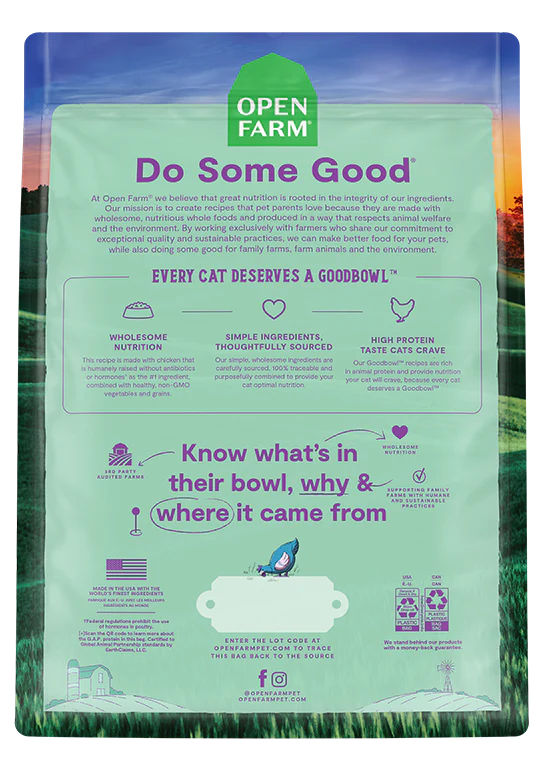 Open Farm - GoodBowl™ Harvest Chicken & Brown Rice Recipe (Dry Cat Food)