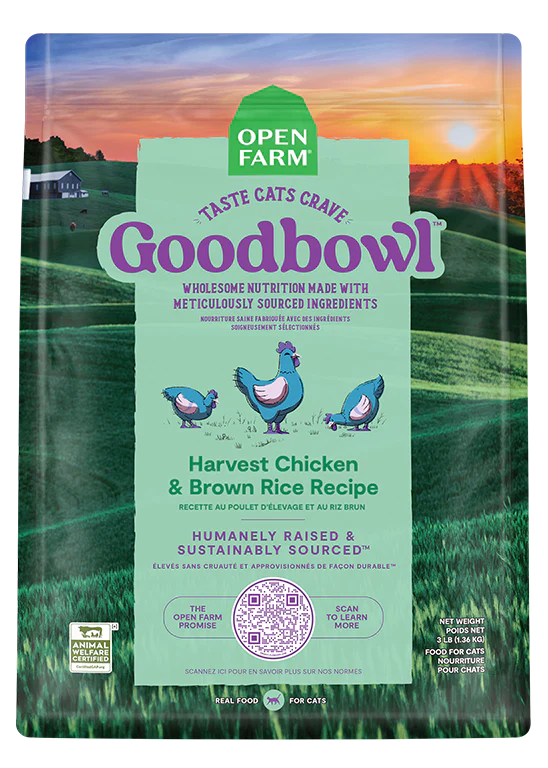 Open Farm - GoodBowl™ Harvest Chicken & Brown Rice Recipe (Dry Cat Food)