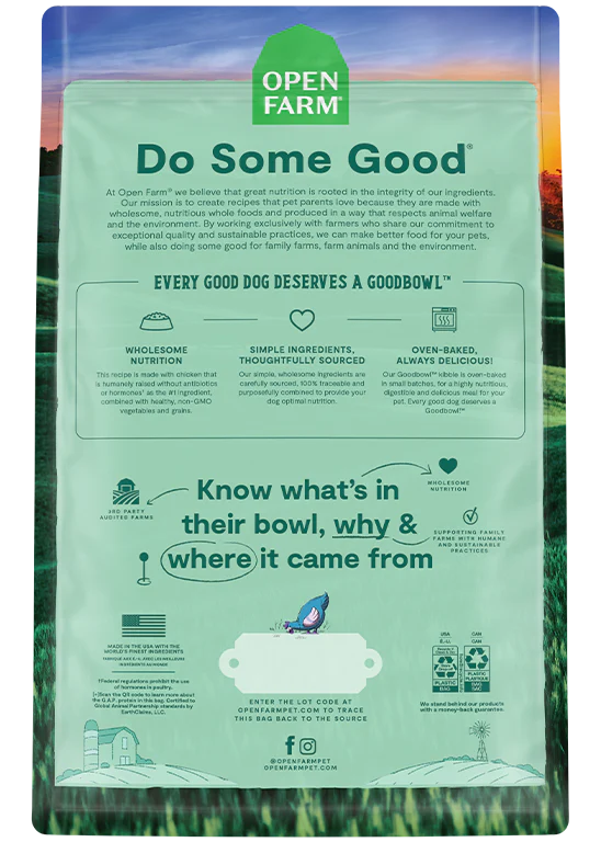 Open Farm - GoodBowl™ Harvest Chicken & Brown Rice Recipe (Dry Dog Food)