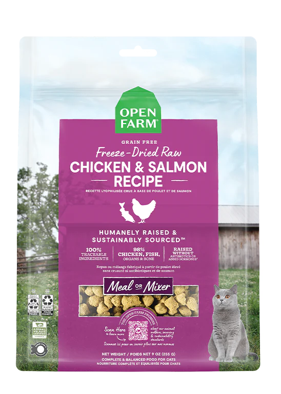 Open Farm - Chicken & Salmon Freeze Dried Raw (For Cats)