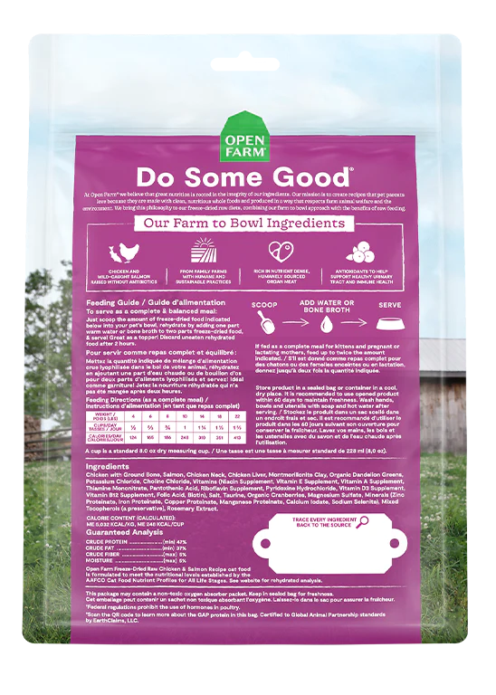 Open Farm - Chicken & Salmon Freeze Dried Raw (For Cats)