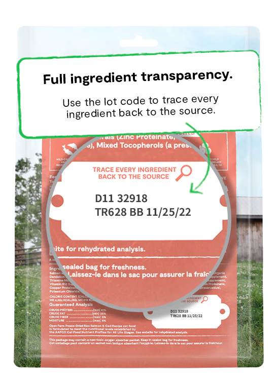 Open Farm - Wild-Caught Salmon & Cod Freeze Dried Raw (For Cats)