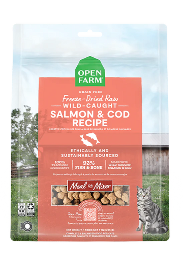 Open Farm - Wild-Caught Salmon & Cod Freeze Dried Raw (For Cats)