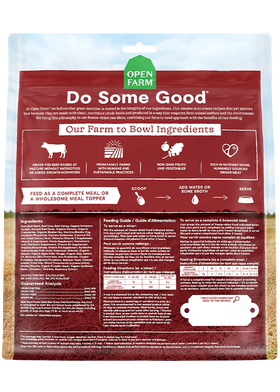 Open Farm - Grass Fed Beef Freeze Dried Raw Dog Food