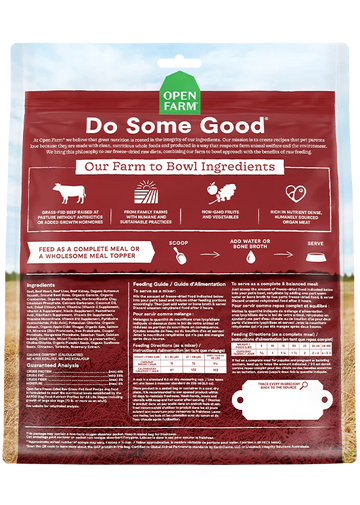 Open Farm - Grass Fed Beef Freeze Dried Raw Dog Food