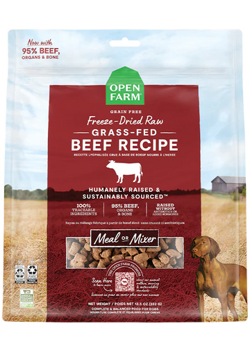 Open Farm - Grass Fed Beef Freeze Dried Raw Dog Food