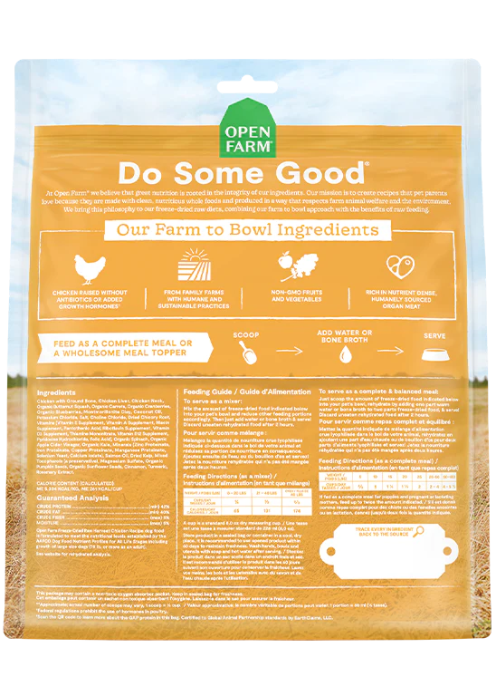 Open Farm - Harvest Chicken Freeze Dried Raw Dog Food