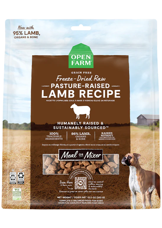Open Farm - Pasture-raised Lamb Freeze Dried Raw Dog Food