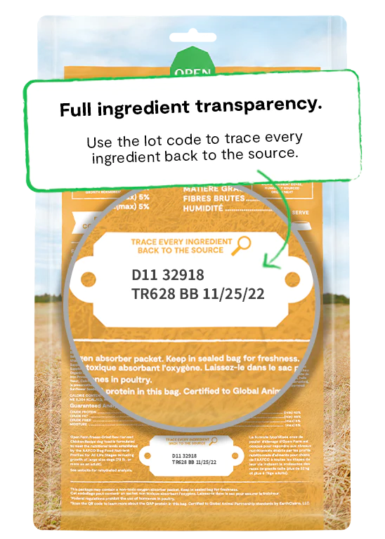 Open Farm - Harvest Chicken Freeze Dried Raw Patties Dog Food