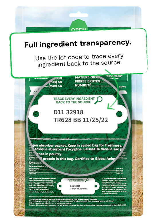 Open Farm - Homestead Turkey Freeze Dried Raw Patties Dog Food