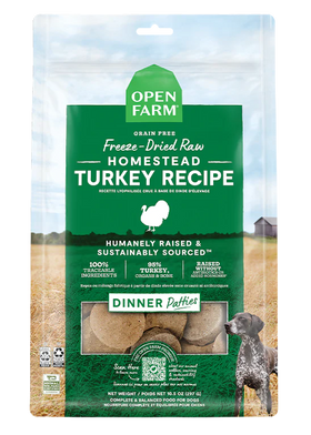 Open Farm - Homestead Turkey Freeze Dried Raw Patties Dog Food