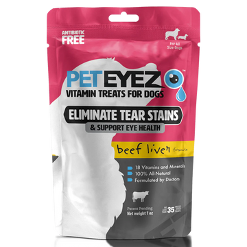 PETEYEZ - Eliminate Tear Stain Treats - Beef Liver (For Dogs)