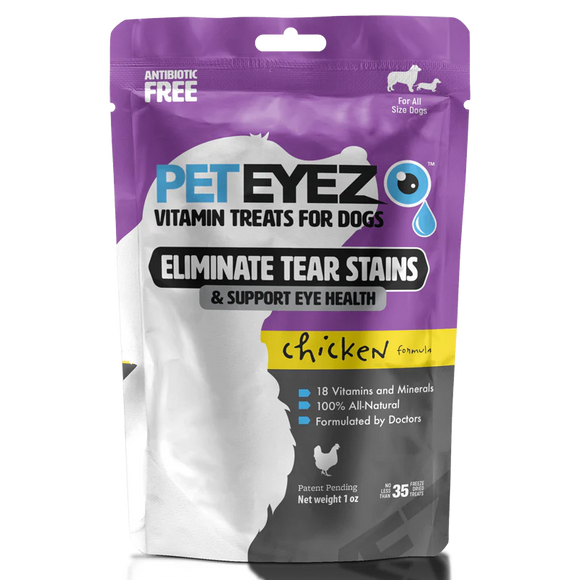 PETEYEZ - Eliminate Tear Stain Treats - Chicken (For Dogs)