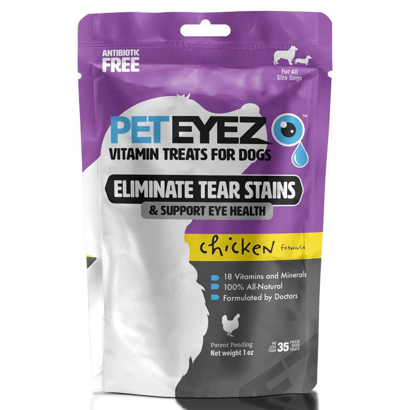 PETEYEZ - Eliminate Tear Stain Treats - Chicken (For Dogs)