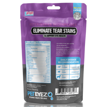 PETEYEZ - Eliminate Tear Stain Treats - Chicken (For Dogs)