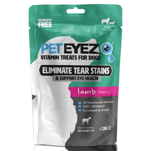 PETEYEZ - Eliminate Tear Stain Treats - Lamb (For Dogs)