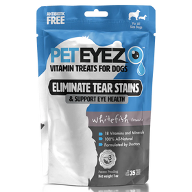 PETEYEZ - Eliminate Tear Stain Treats - Whitefish (For Dogs)