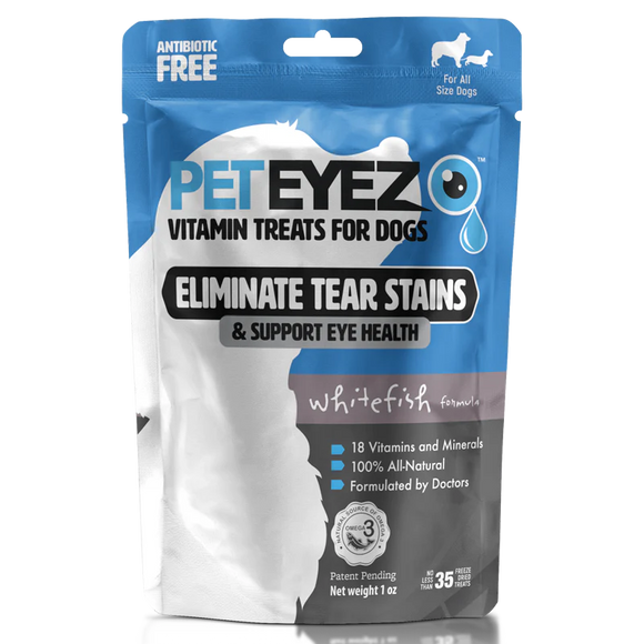 PETEYEZ - Eliminate Tear Stain Treats - Whitefish (For Dogs)