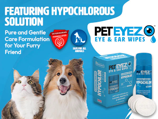 PETEYEZ - Eye and Ear Wipe W/ Hypochlor (For Dogs & Cats)