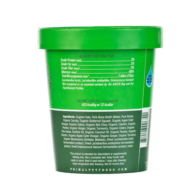 Primal - Power Greens Fresh Topper - Frozen Product (Dog/Cat)