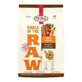 Primal - Kibble In The Raw - Beef Recipe (Dog Food)
