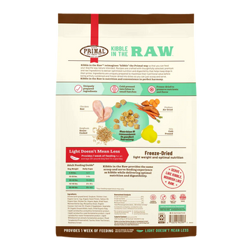 Primal - Kibble In The Raw - Chicken Recipe (Dog Food)