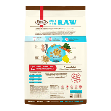 Primal - Kibble In The Raw - Fish & Pork Recipe (Dog Food)