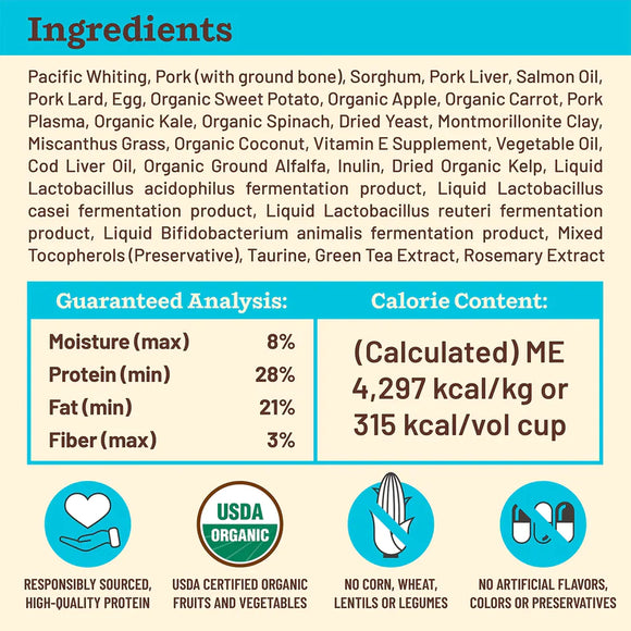 Primal - Kibble In The Raw - Fish & Pork Recipe (Dog Food)