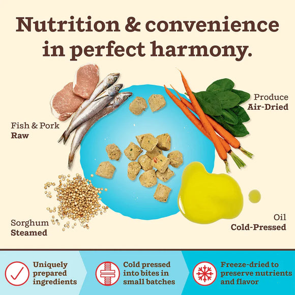 Primal - Kibble In The Raw - Fish & Pork Recipe (Dog Food)