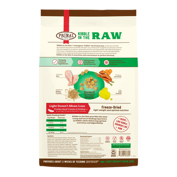 Primal - Kibble In The Raw - Small Breed Chicken Recipe (Dog Food)