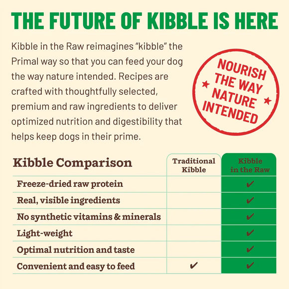 Primal - Kibble In The Raw - Small Breed Chicken Recipe (Dog Food)